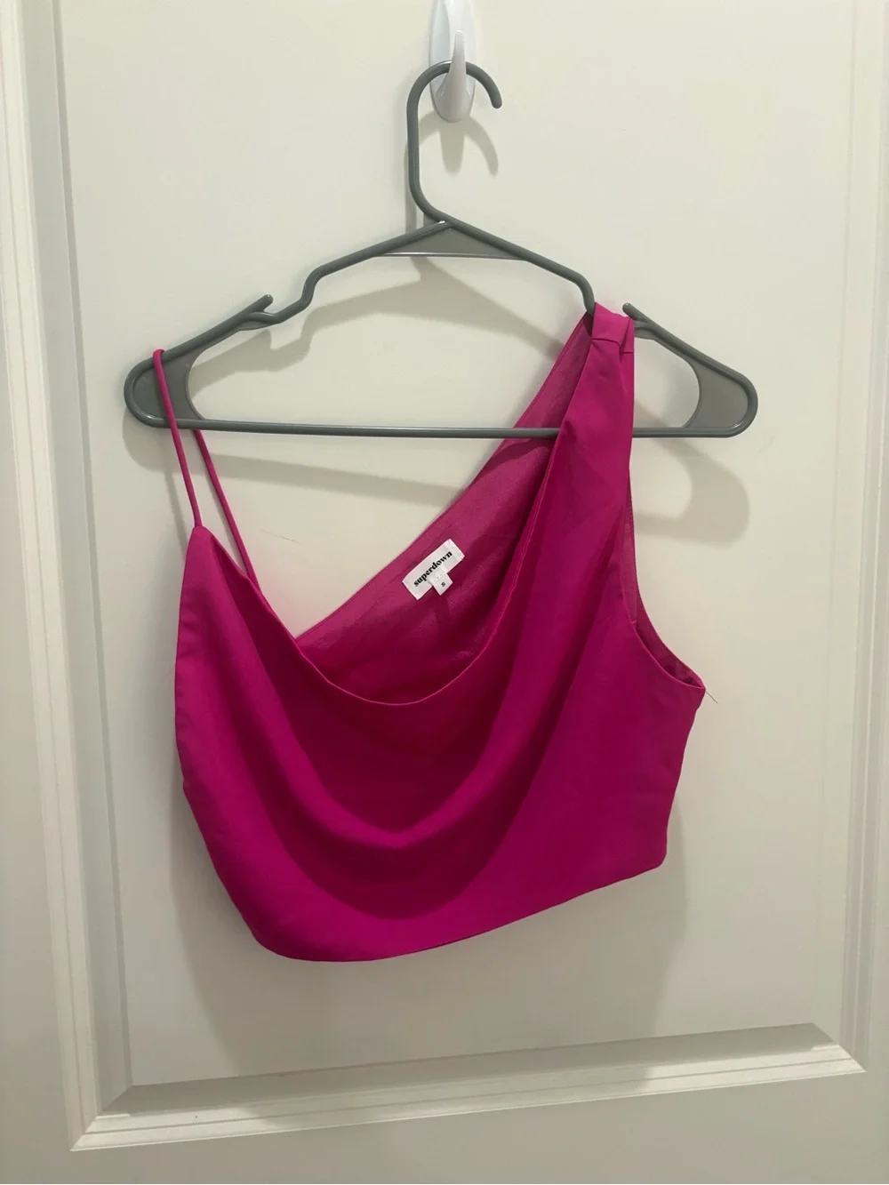 superdown Hot Pink Two-Piece Crop Top & Mini Skirt Set Size Small